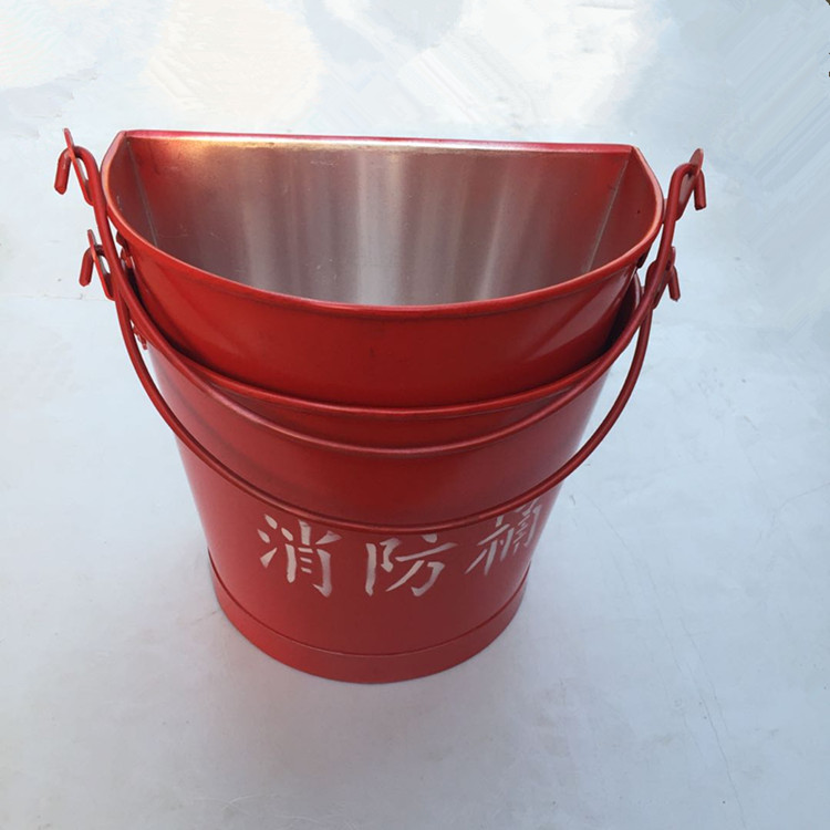 供應(yīng)清理火災(zāi)障礙物消防桶 圓桶與半圓大號(hào)消防器材沙桶解析